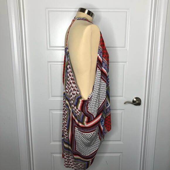 Flying Tomato Wms S Open Front Colorful Drape Vest Cardigan Festival Boho - Picture 3 of 5